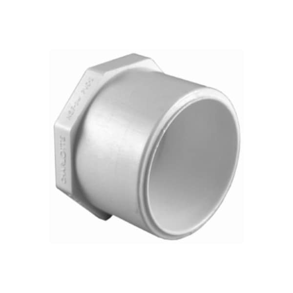 Charlotte Pipe And Foundry 1 WHT Plug Spigot PVC 02118 1200HA - main